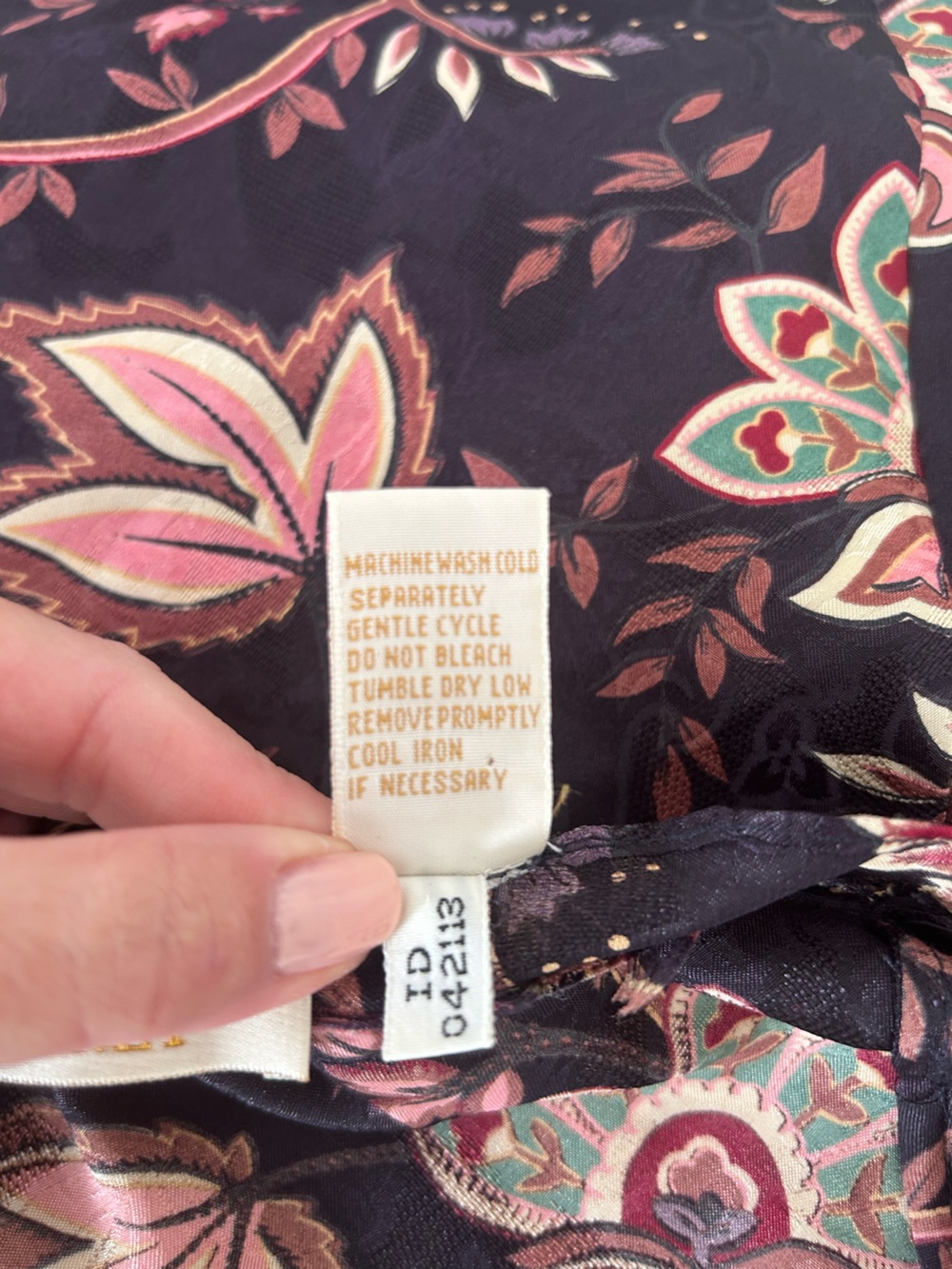 Victoria’s Secret Gold Label Lingerie Deep Purple Floral Chemise Size M Vintage - Picture 7 of 7